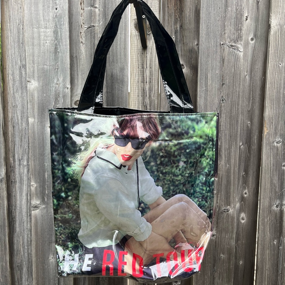 Taylor Swift Red Tour Vinyl Reversible Tote Bag